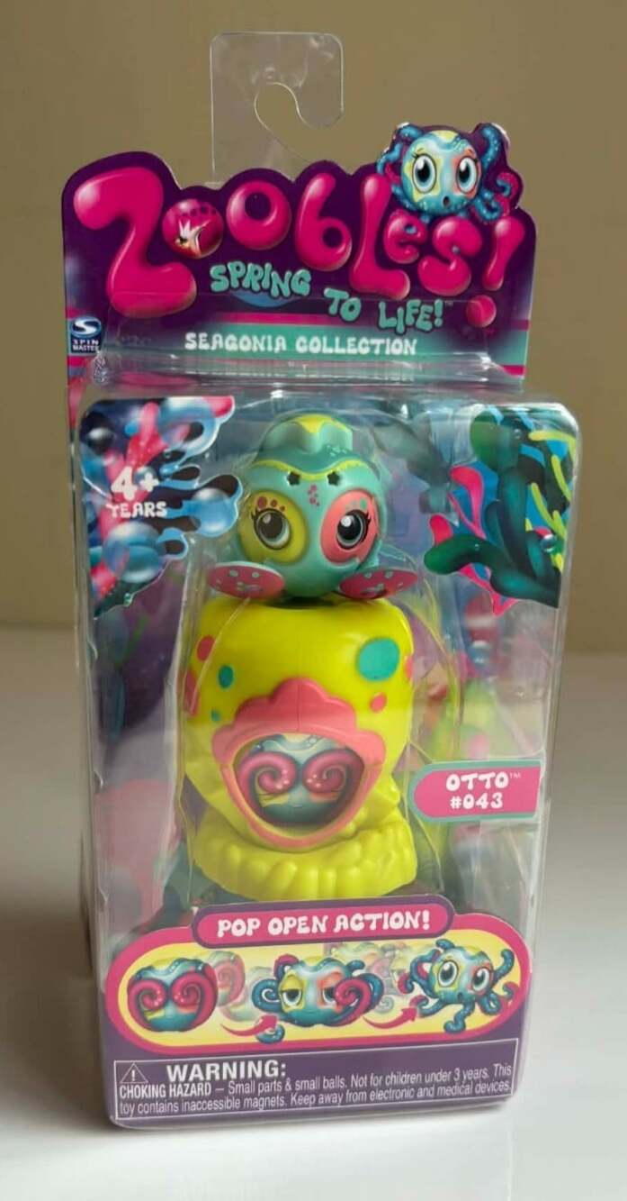 Zoobles Seagonia Collection 043 Otto Pop Open Figure Spring to Life 2010
